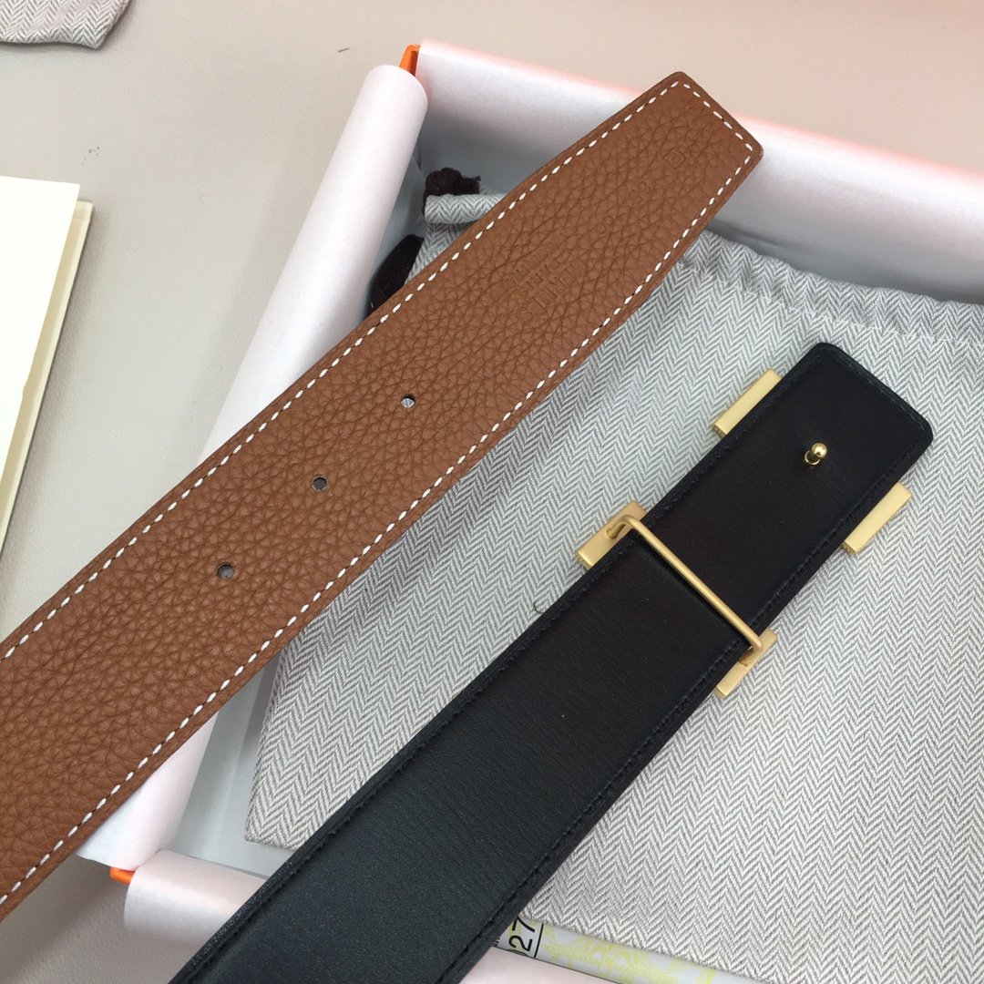 Hermes H Belt Buckle & Reversible Brown For Women, Women Belt 380MM