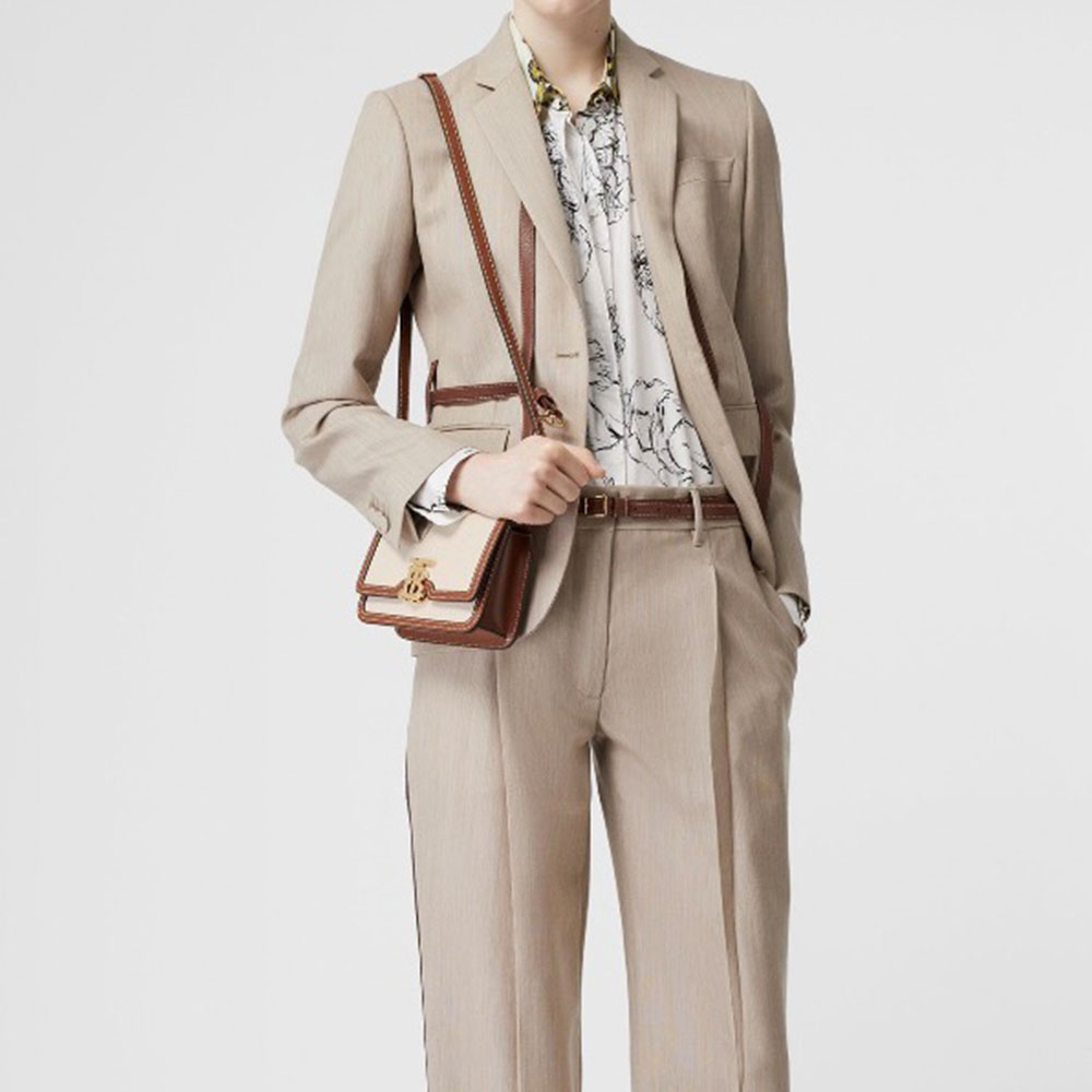 Burberry Canvas&leather Bag Small