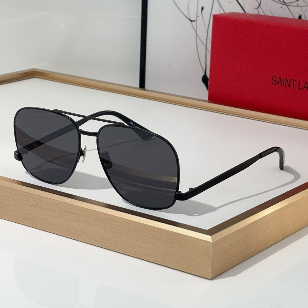 Saint Laurent YSL Metal Oval Sunglasses