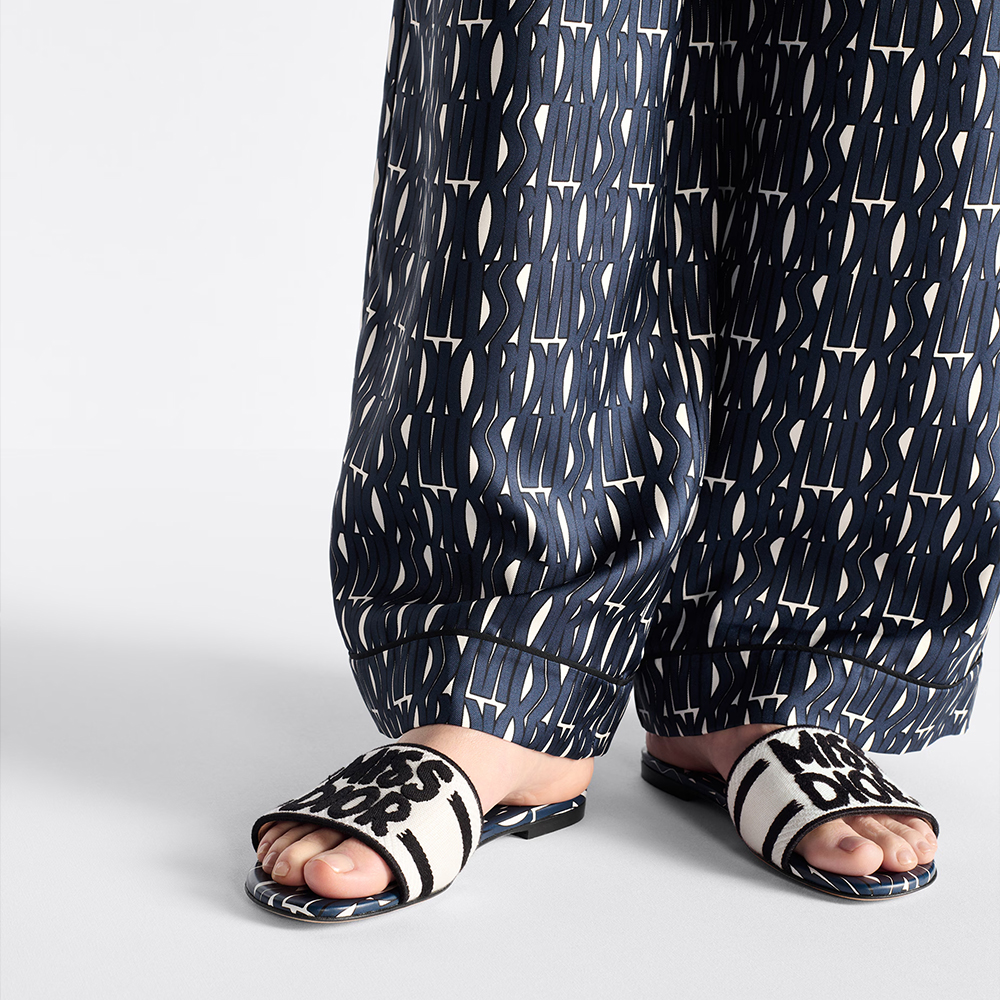 Dior Dway Miss Dior Allover Motif Sandals