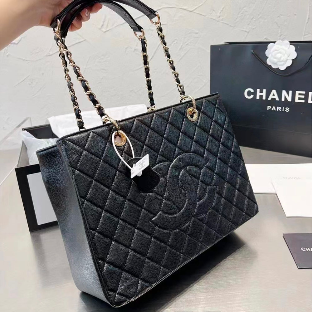 CHANEL GST Tote Bag Caviar A50995