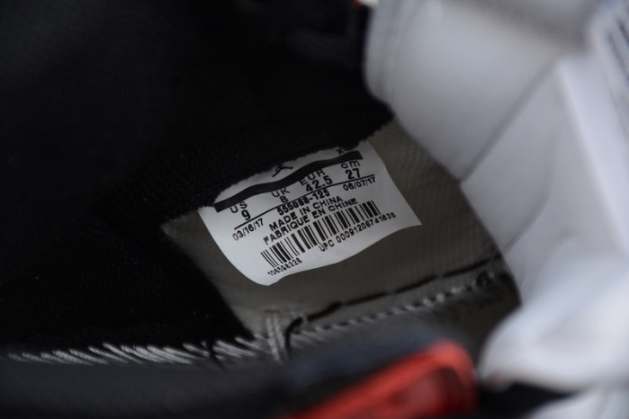 AIR JORDAN 1 High OG Black Toe white/ black-varsity red 555088-125