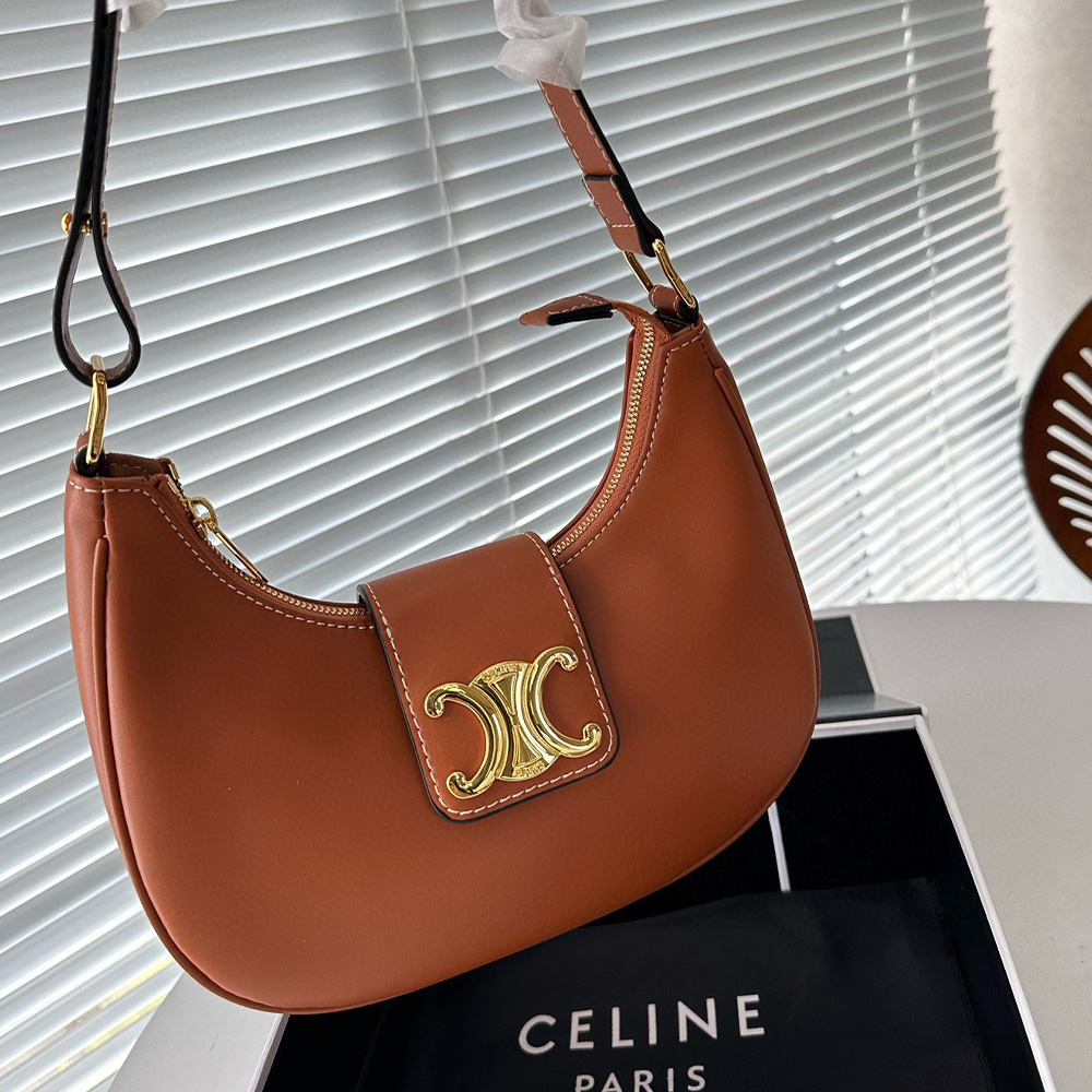 Celine Triomphe Canvas&Leather hand shoulder bag