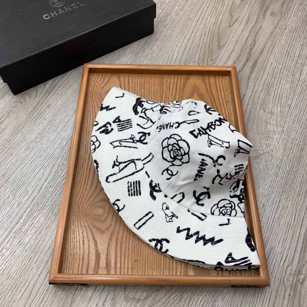 Chanel Printed Fisherman's Hat  Sunhat