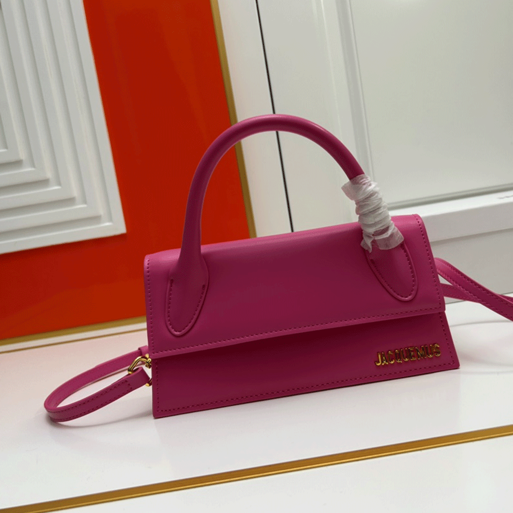 Jacquemus Leather Pocket Red Envelope  Bags