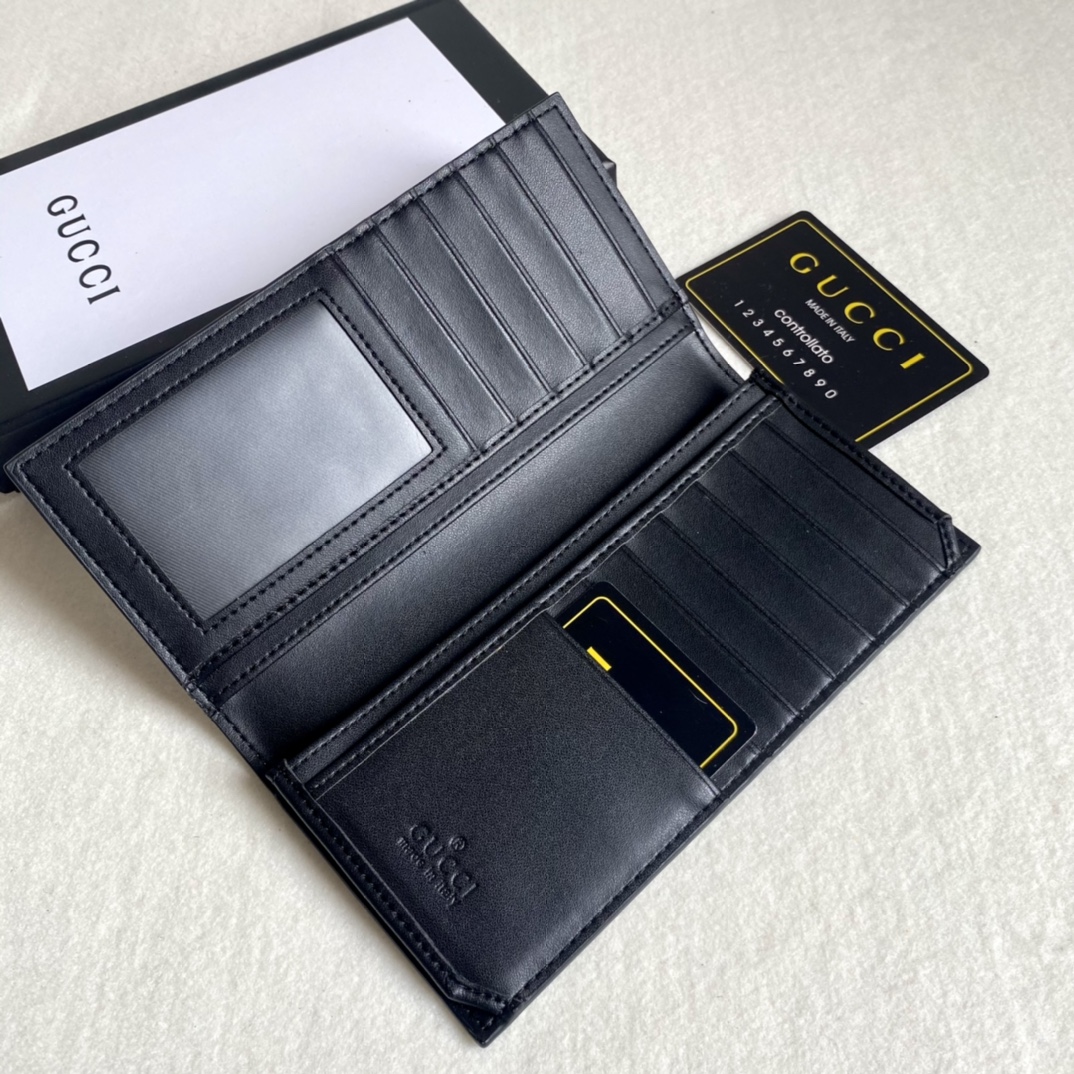 Gucci Unisex GG Supreme Printed Long Wallet