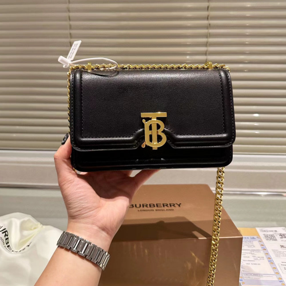 Burberry Single Shoulder Leather Bag Small
