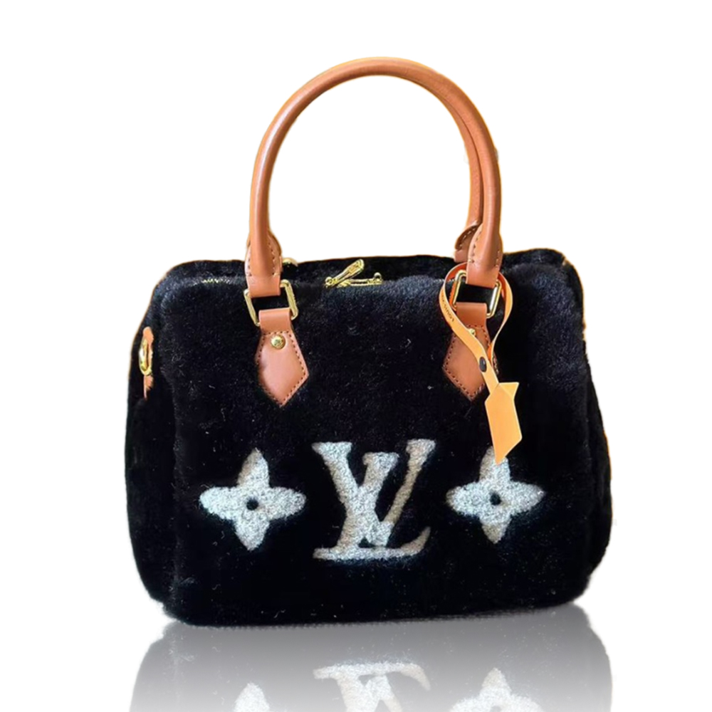Louis Vuitton wool lamb bag