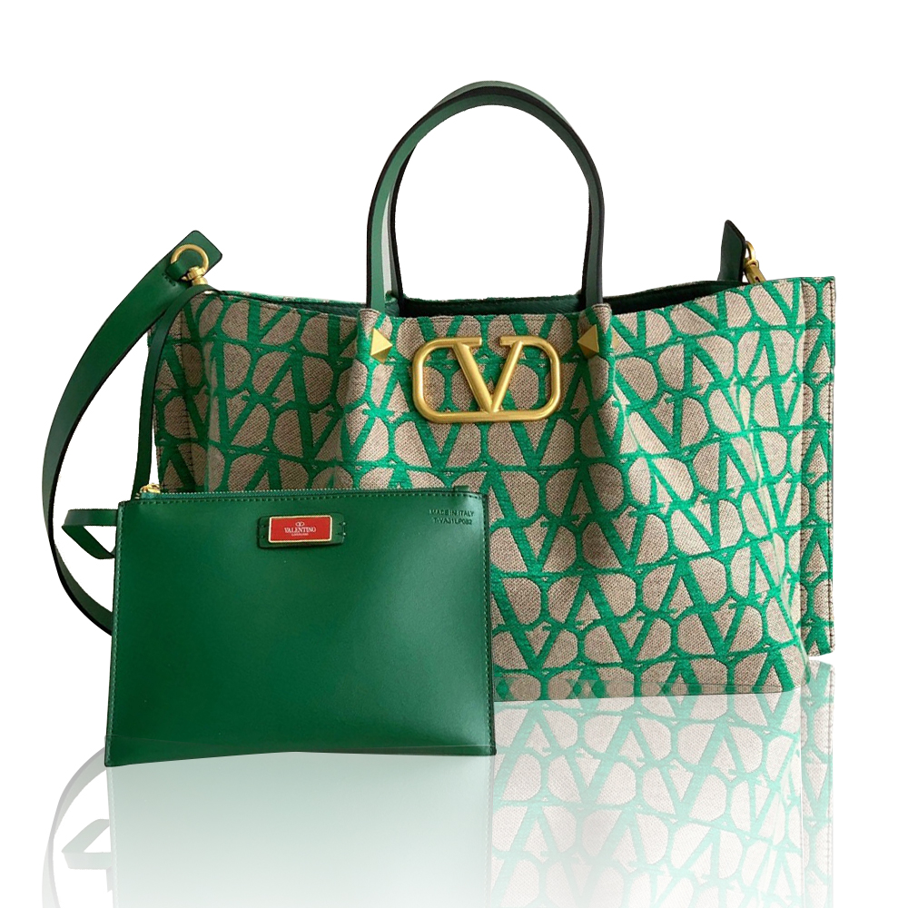 Valentino Embroidered Canvas Crossbody