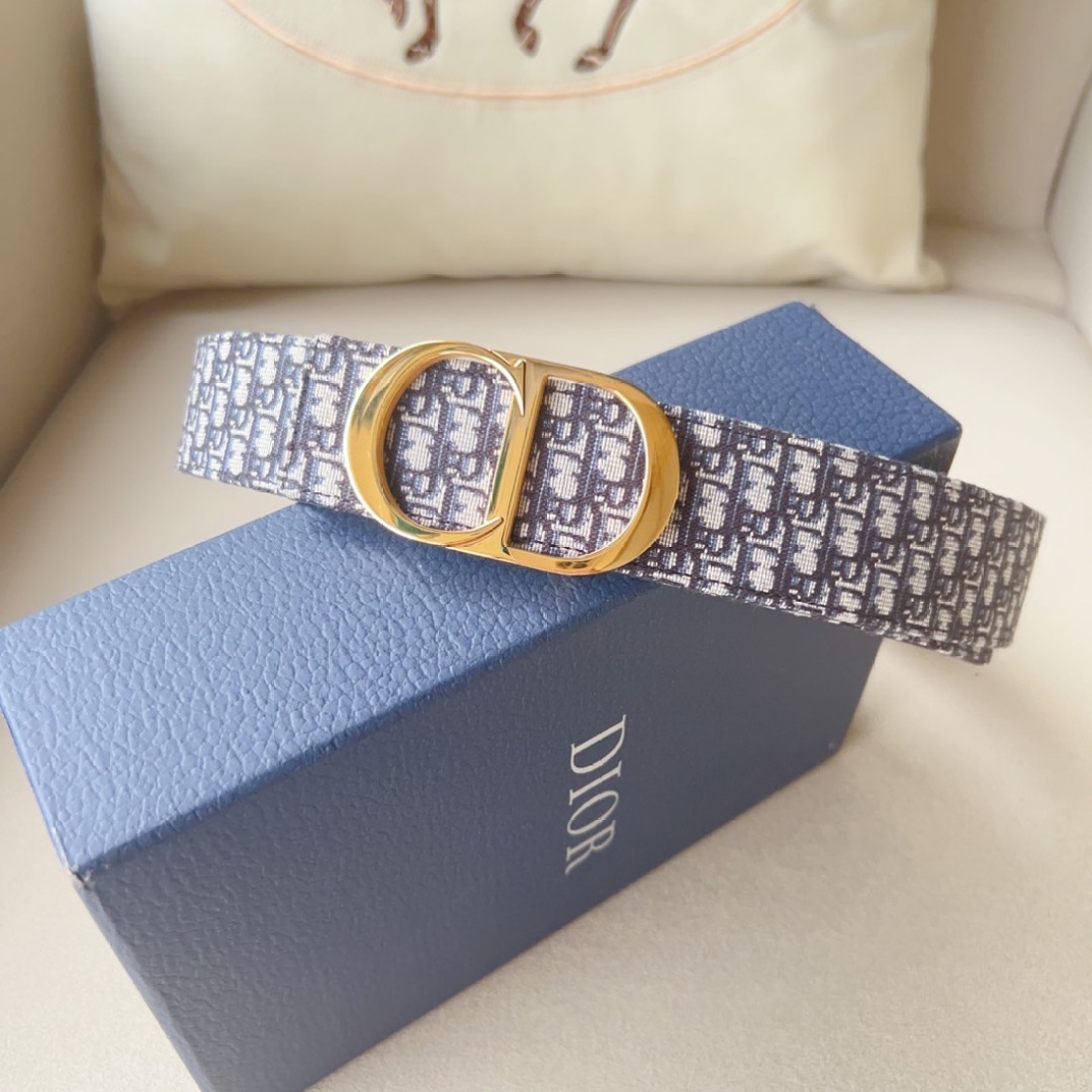 Dior Classic Printed Belt CD Steel Print 30MM