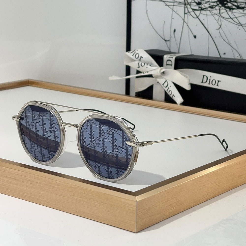 Dior Alloy Sunglasses With Reflective Frames