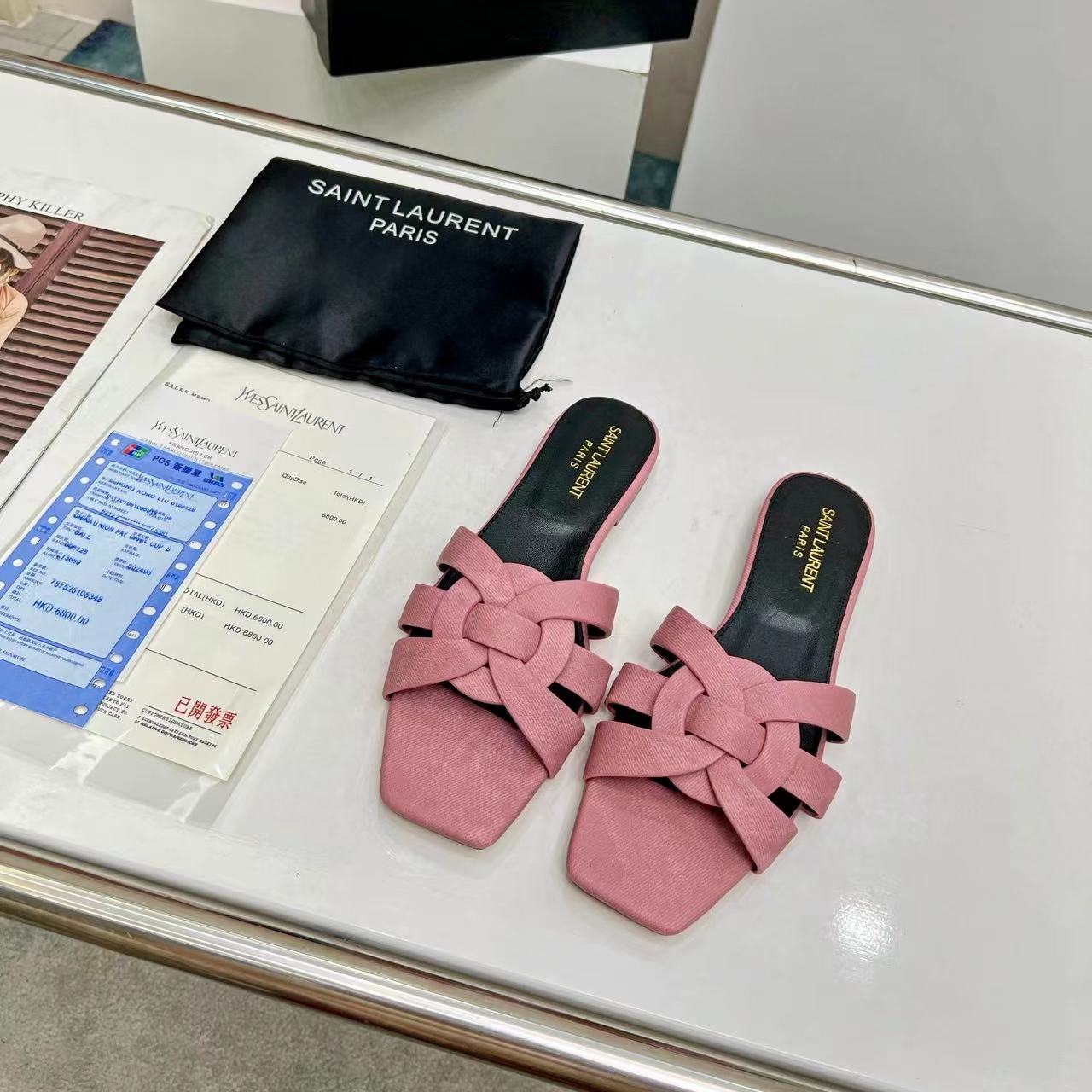 YSL Saint Laurent Nu Pieds Denim