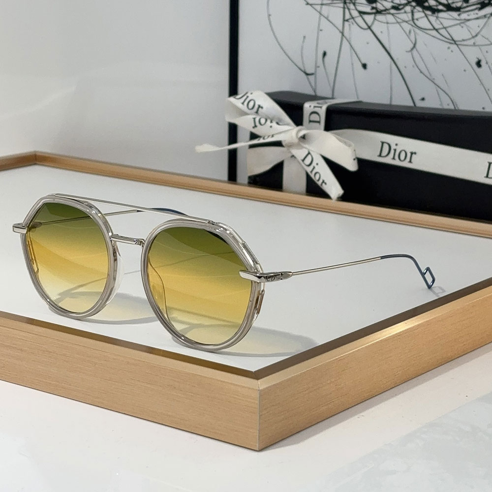 Dior Alloy Sunglasses With Reflective Frames