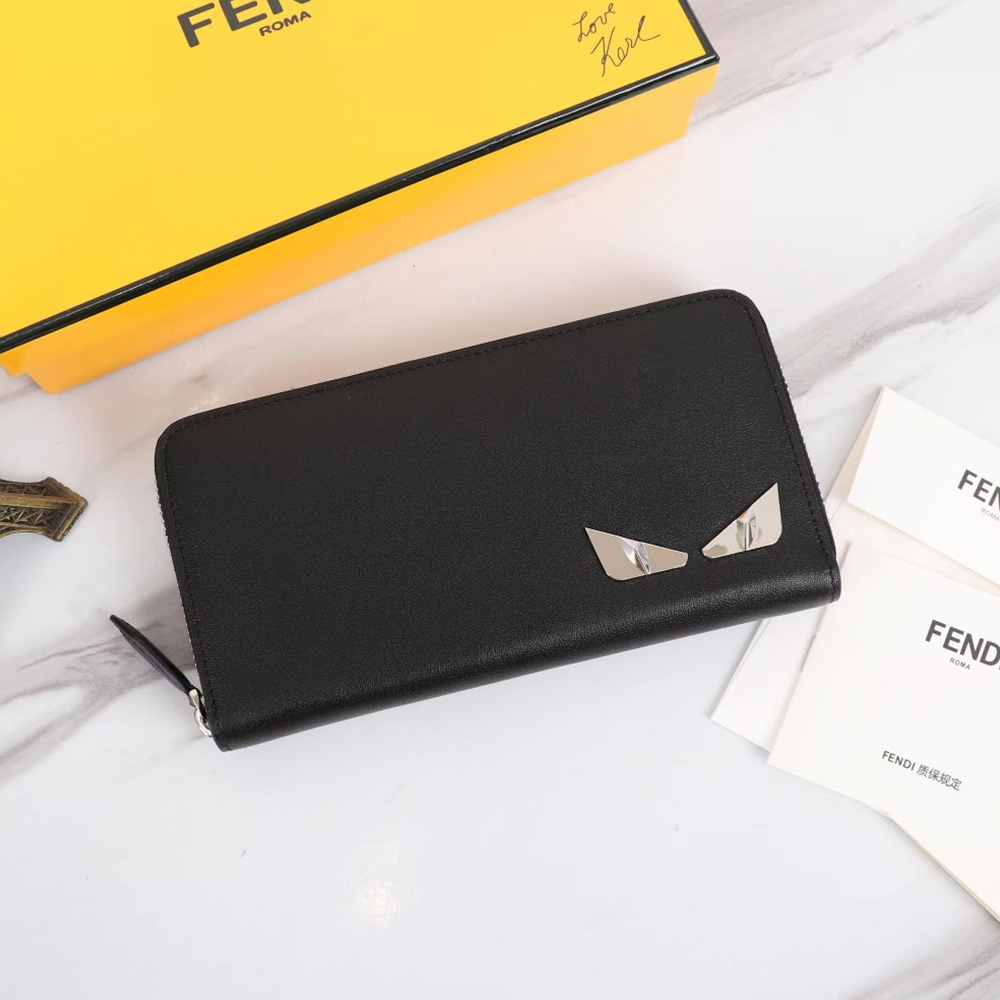 FENDI FF Printing Leather Wallte
