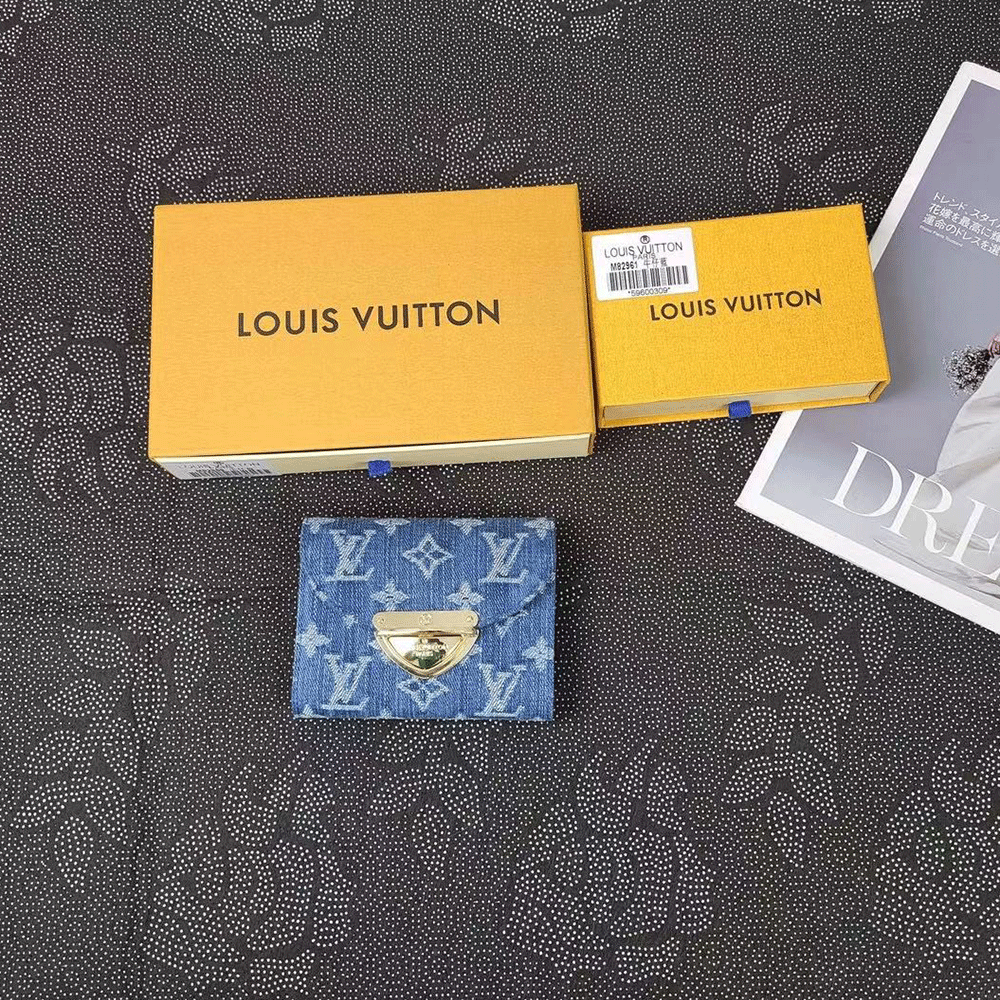 Louis Vuitton LV Monogram Jacquard Denim Money Clip