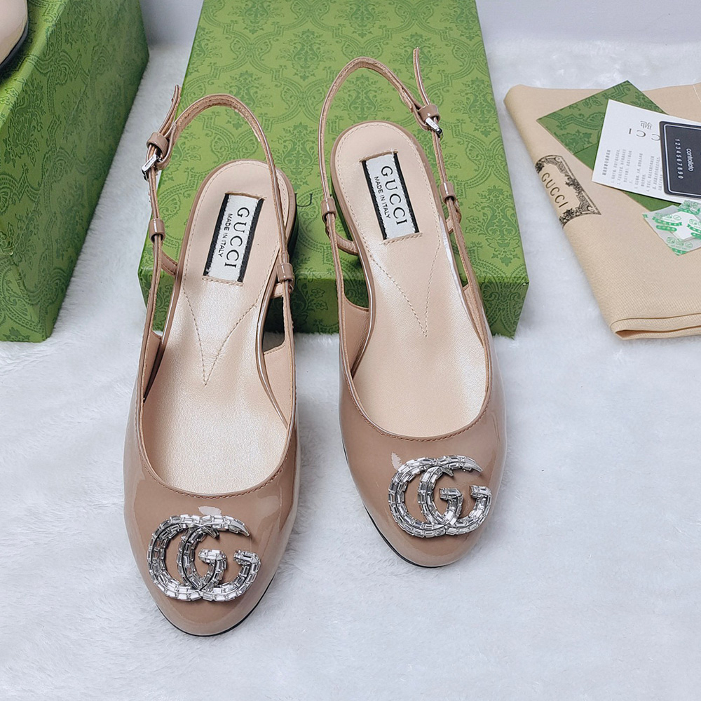 Gucci Leather Flats  Slide Sandal