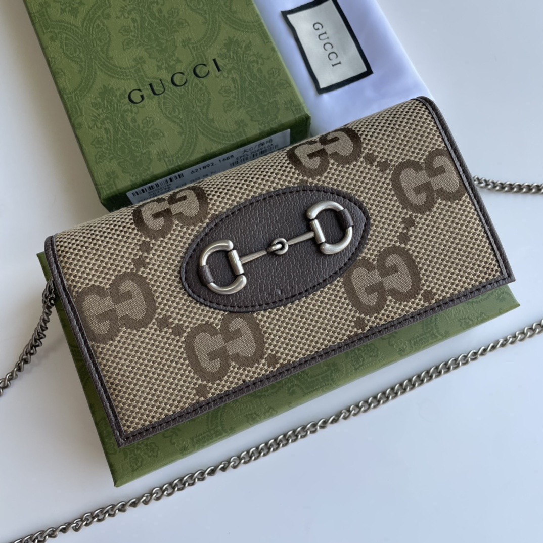 Gucci 1955 Horsebit Chain Wallet
