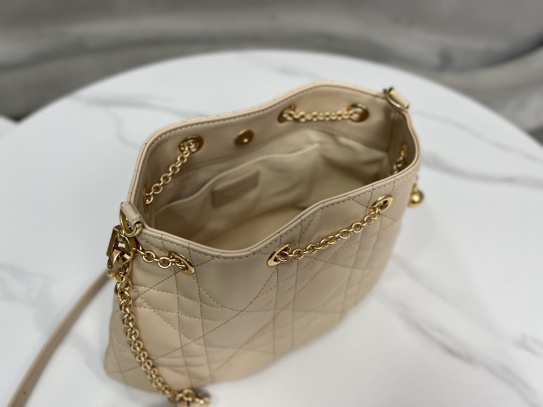Dior Medium Ammi Bag Sand Pink Supple Macrocannage   M22566FBE_M84P