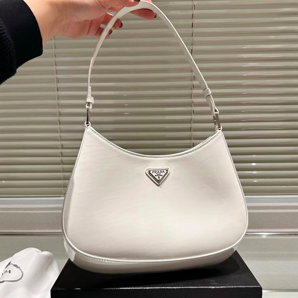 Prada Cleo Bright Leather Handbag