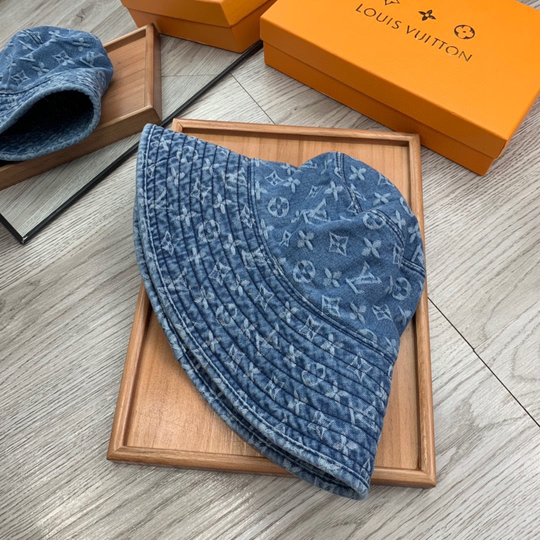 Louis Vuitton LV Cowboy Big-brimmed Fisherman Hat Sunhat