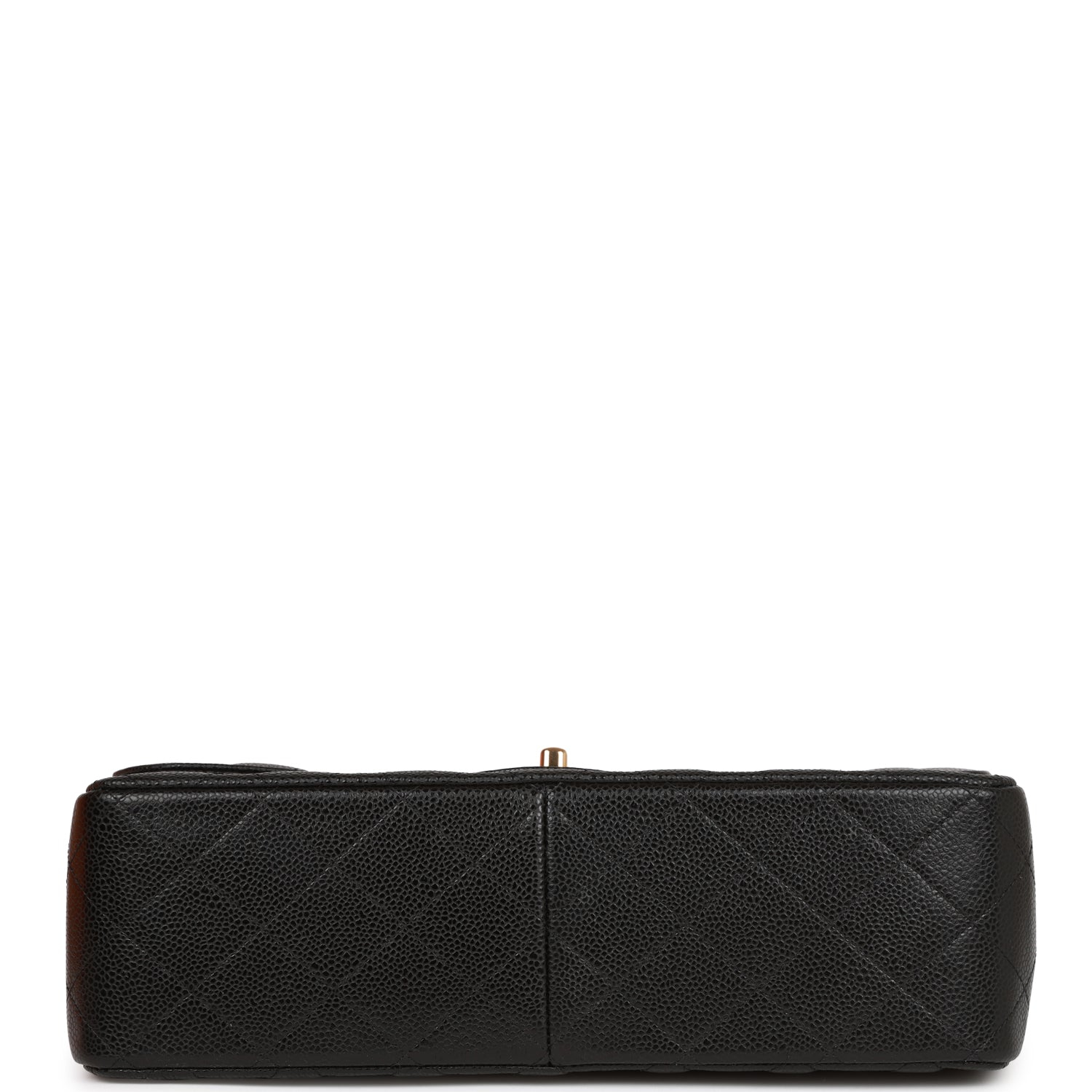 CHANEL Caviar Quilted Jumbo Double Flap Black 30CM