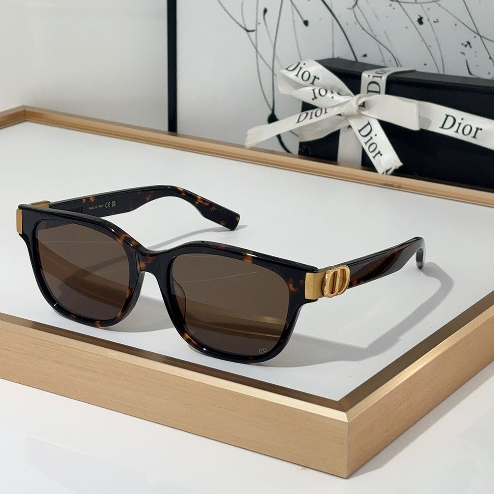 Dior  Mirror leg Logo identification Acetate fibre  sunglasses