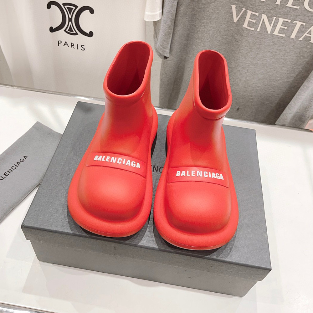 Balenciaga round Toe Rain Boots Slide Sandal