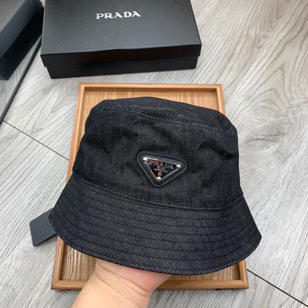 Prada Cotton Printed Fisherman's Hat Sunhat