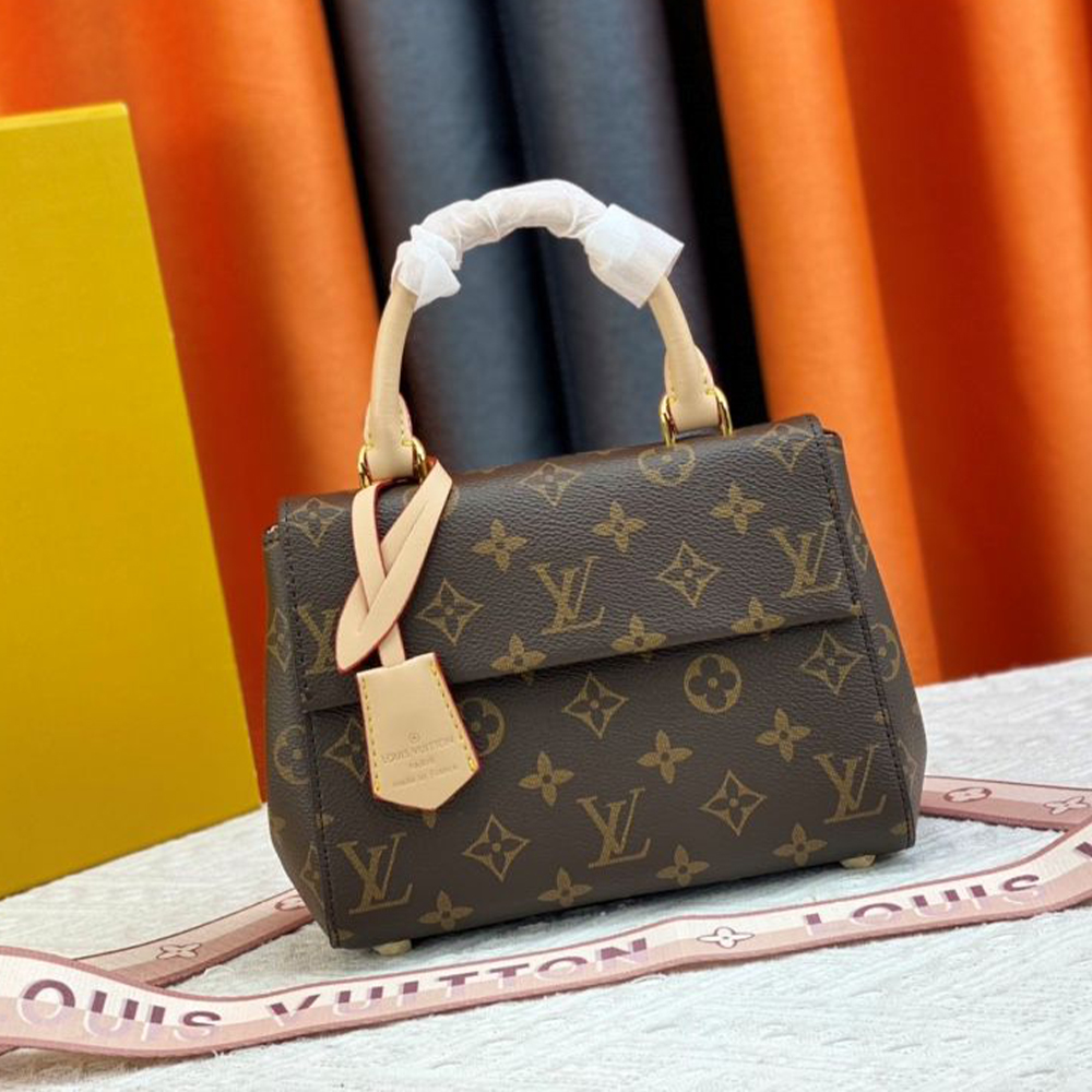 Louis Vuitton LV Cluny Leather Shoulder Crossbody Bag M46055&M46054