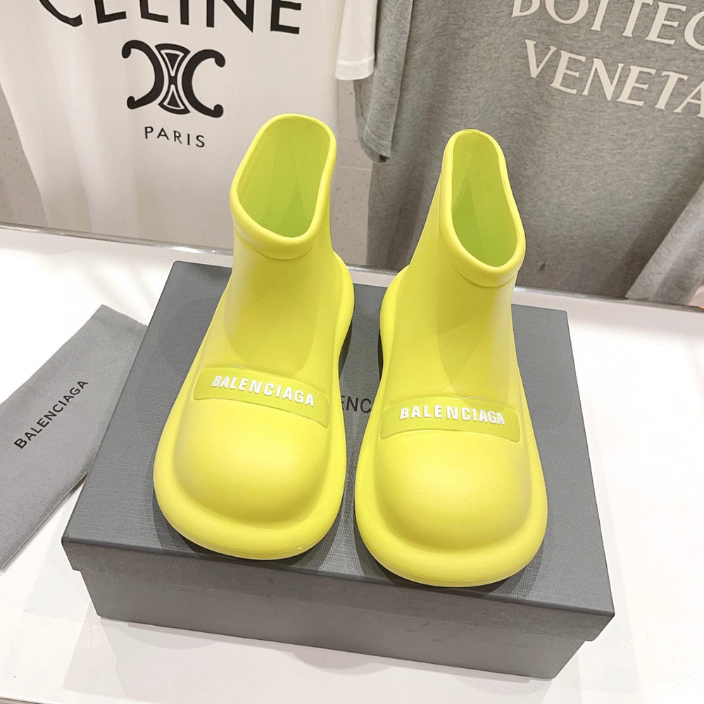 Balenciaga round Toe Rain Boots Slide Sandal