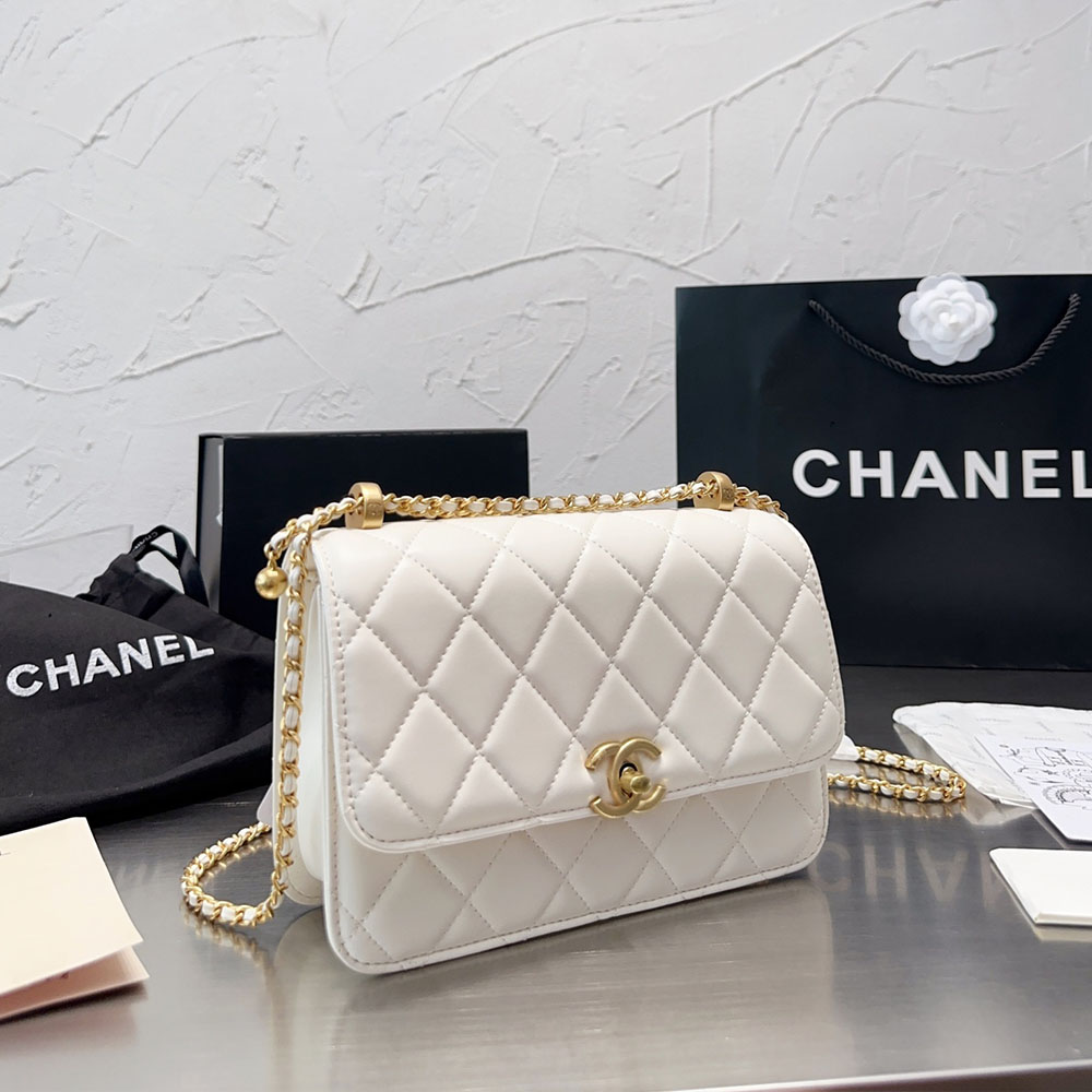 Chanel WOC Bag Double Golden Beads