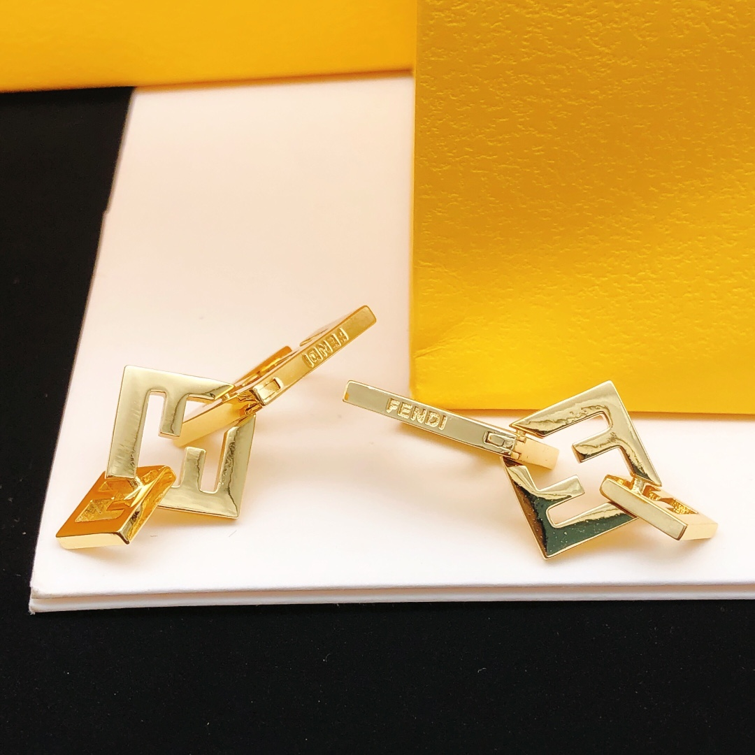 Fendi Irregular Earrings