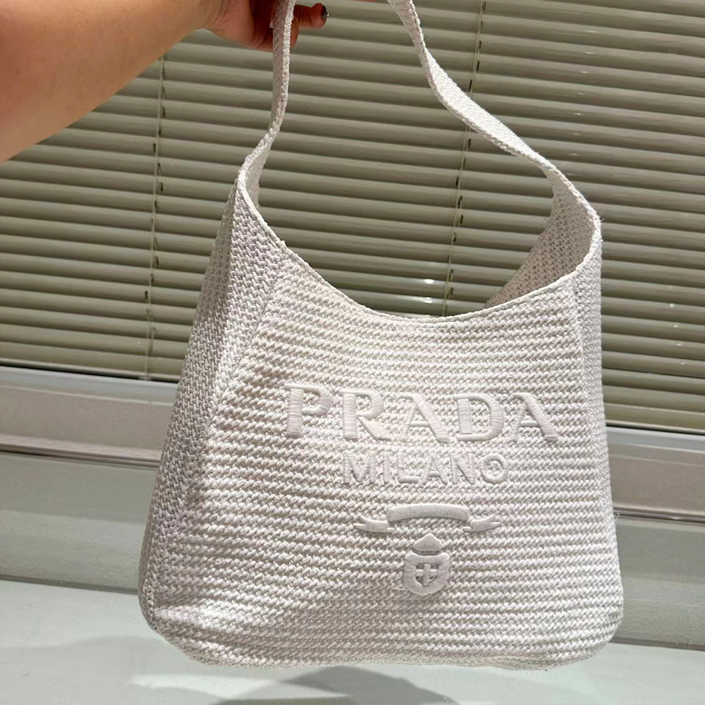 Prada Crochet Handbag Tote Bag