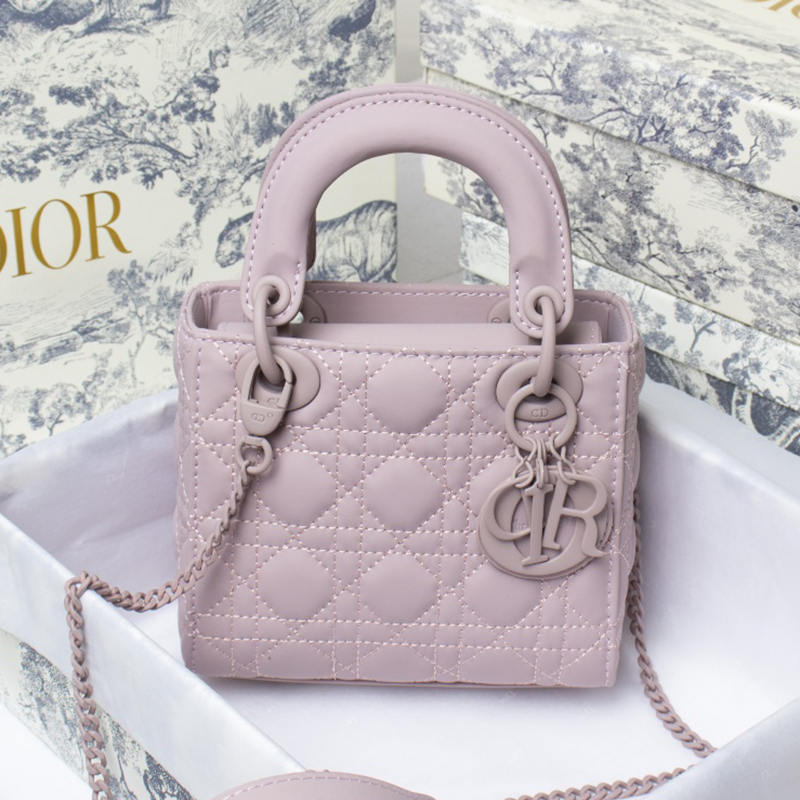 Dior The LADY DIOR Bag MINI SIZE(17*15*7cm)