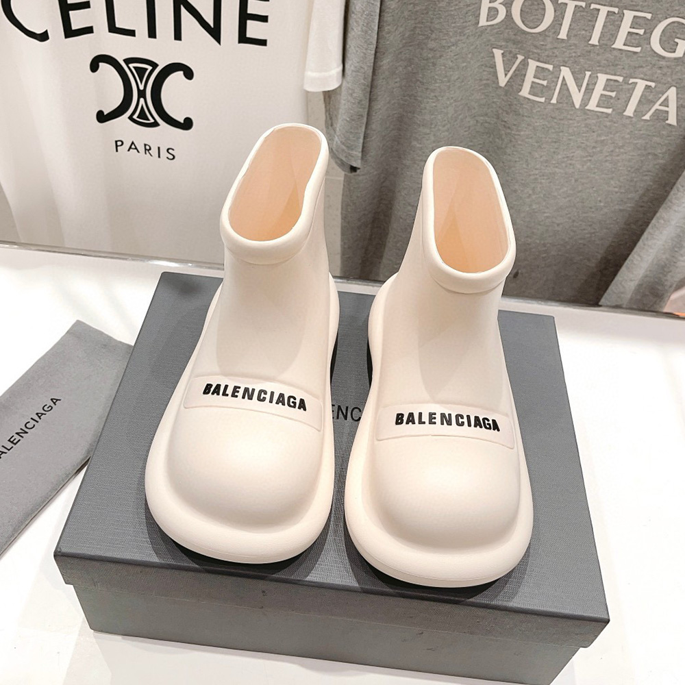 Balenciaga round Toe Rain Boots Slide Sandal