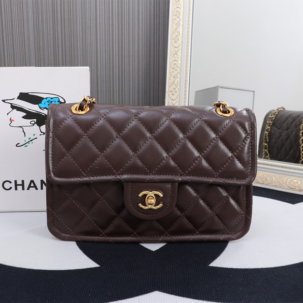 Chanel Shiny Leather Flap Bag