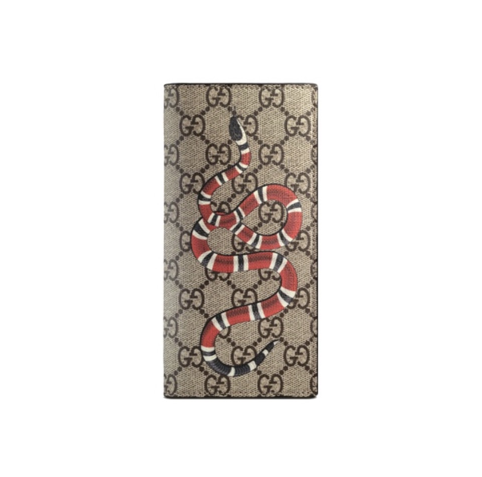 Gucci Unisex GG Supreme Printed Long Wallet