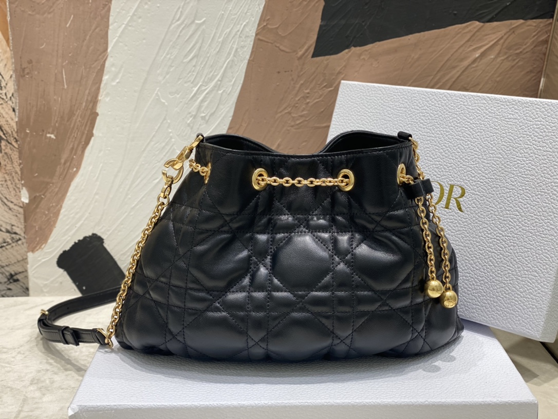 Dior Medium Ammi Bag Sand Pink Supple Macrocannage   M22566FBE_M900