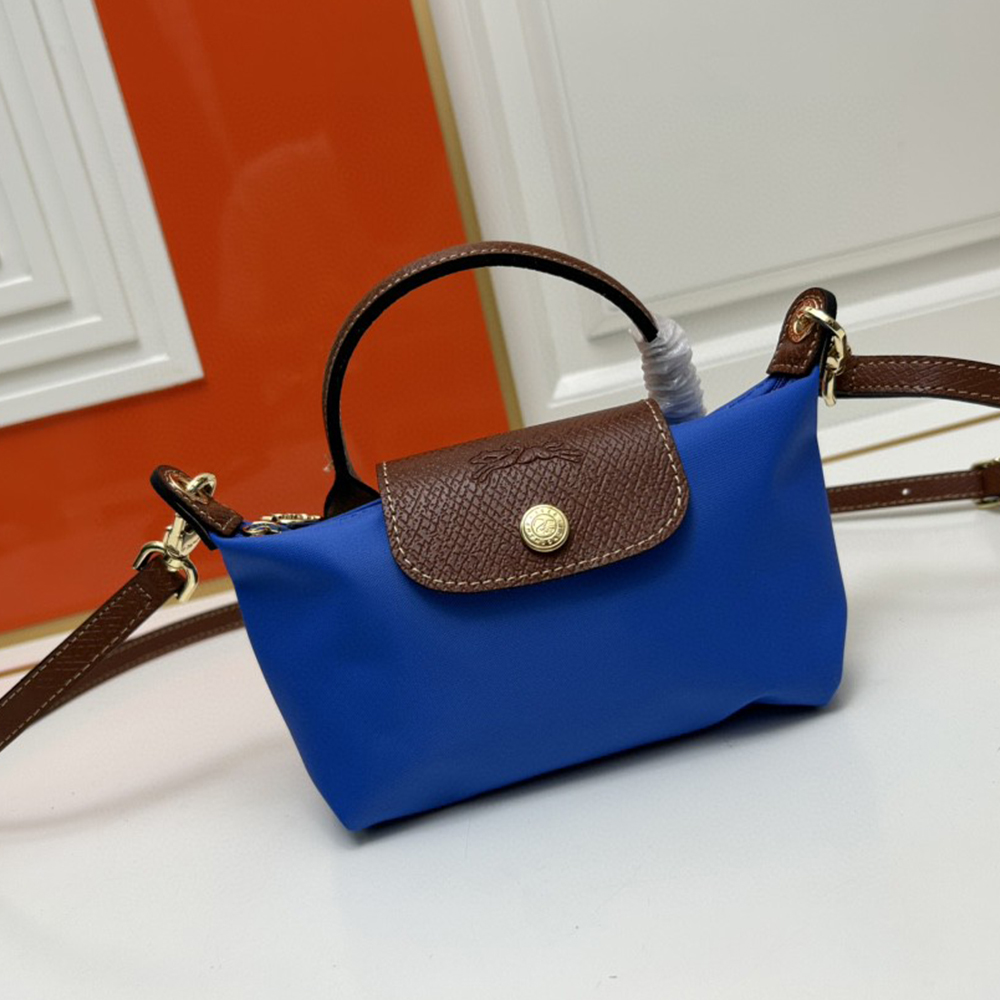 LongChamp Le Pliage Green cosmetic bag