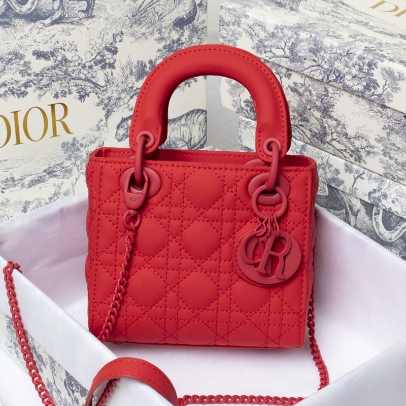 Dior The LADY DIOR Bag MINI SIZE(17*15*7cm)