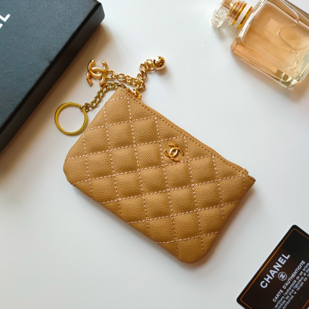 Chanel Pendant Zipper Coin Wallet