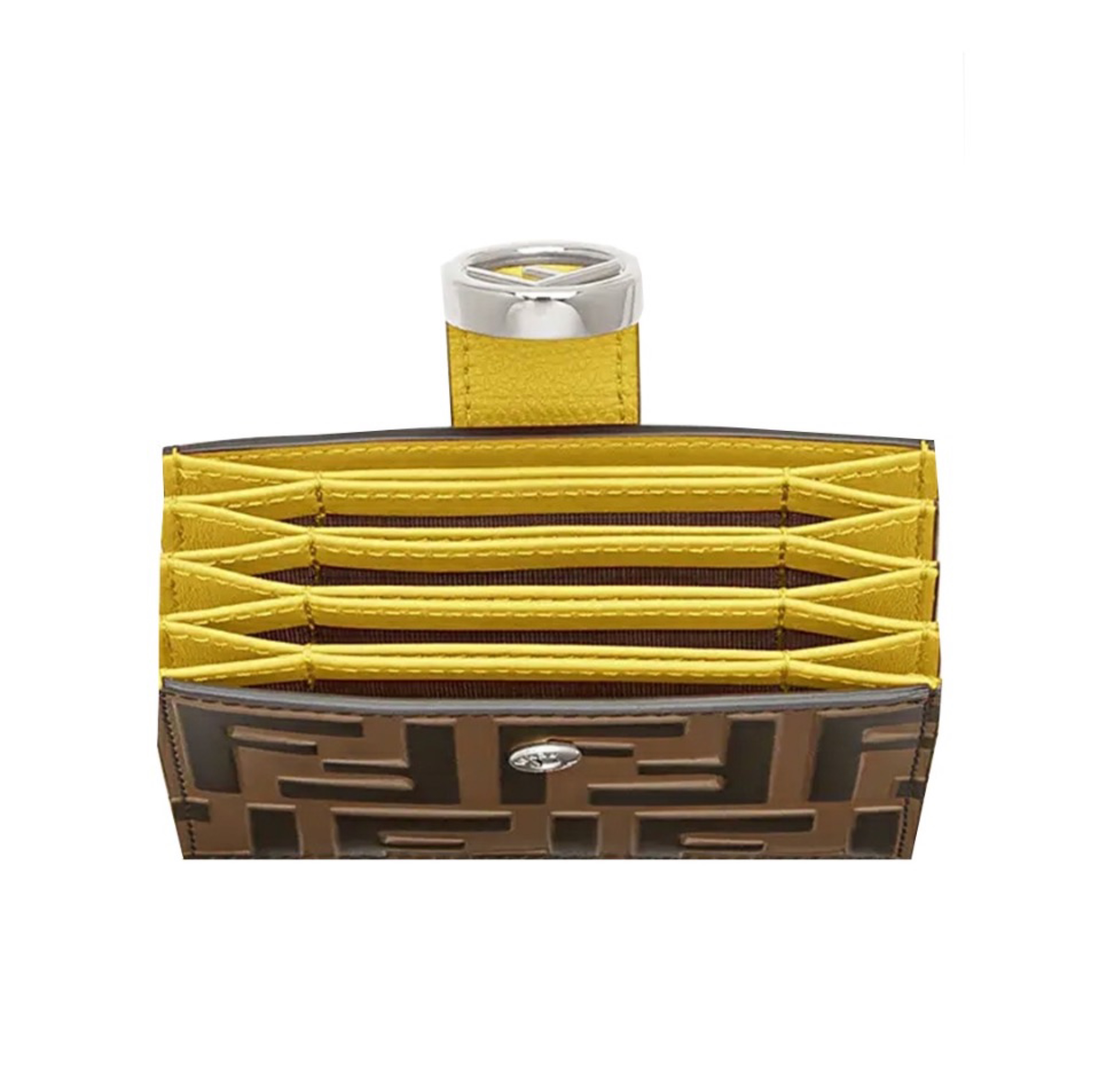 FENDI Embossed Letter Card Holder