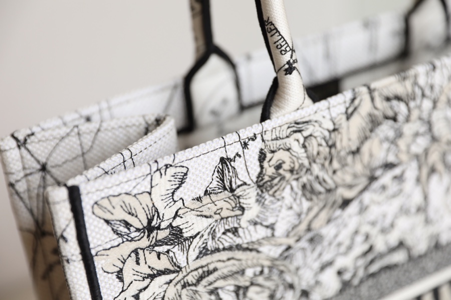 Dior Book Tote Pink Toile De Jouy Embroidery