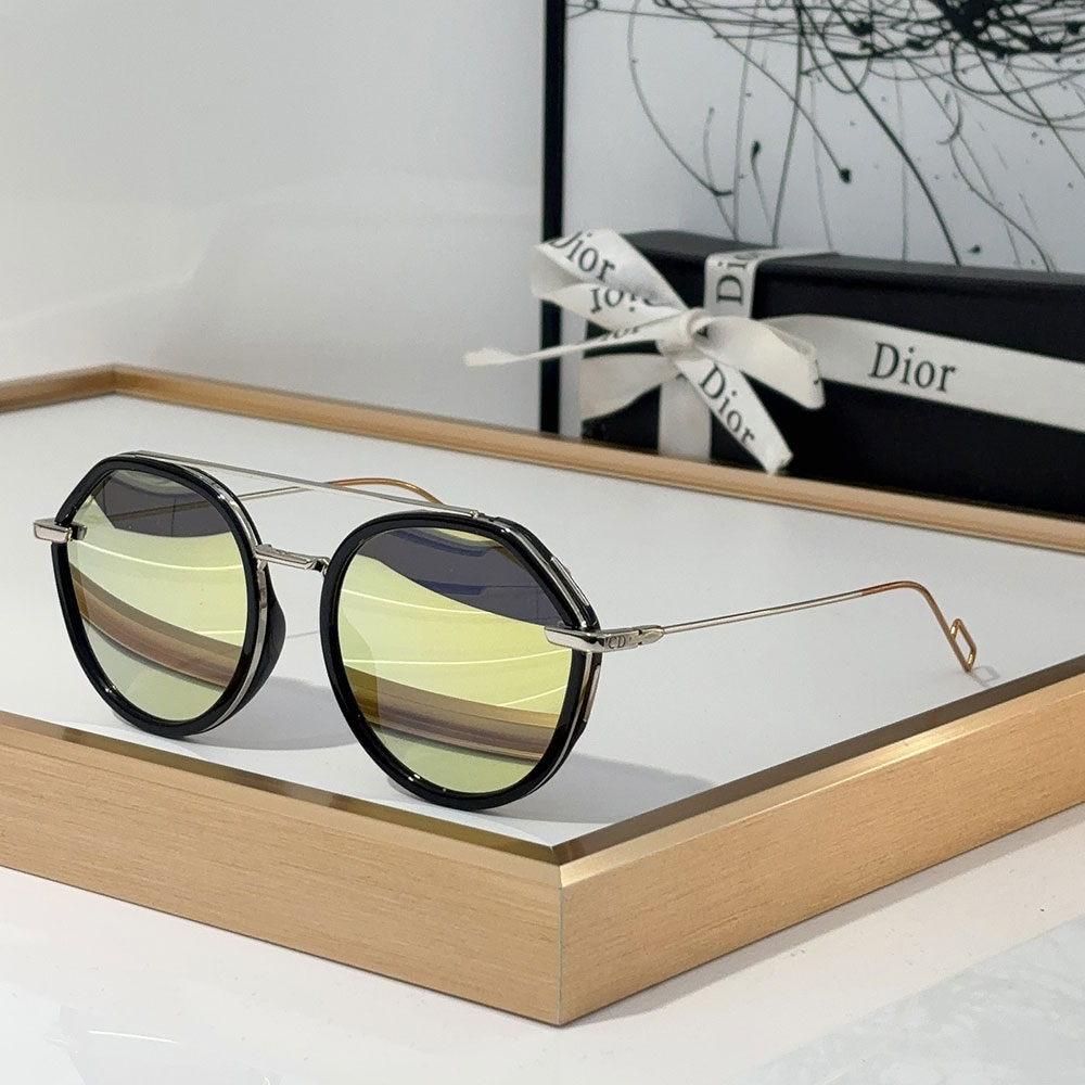 Dior Alloy Sunglasses With Reflective Frames