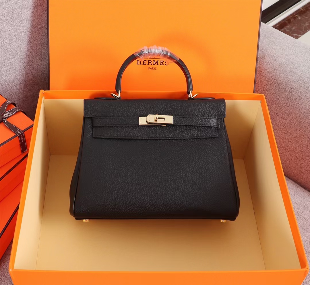 Hermes Kelly Gold Buckle Bag Hanbag-Togo