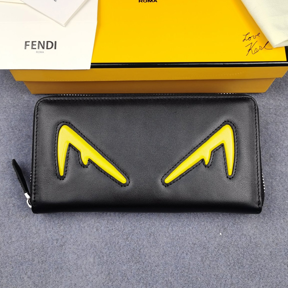 FENDI FF Printing Leather Wallte