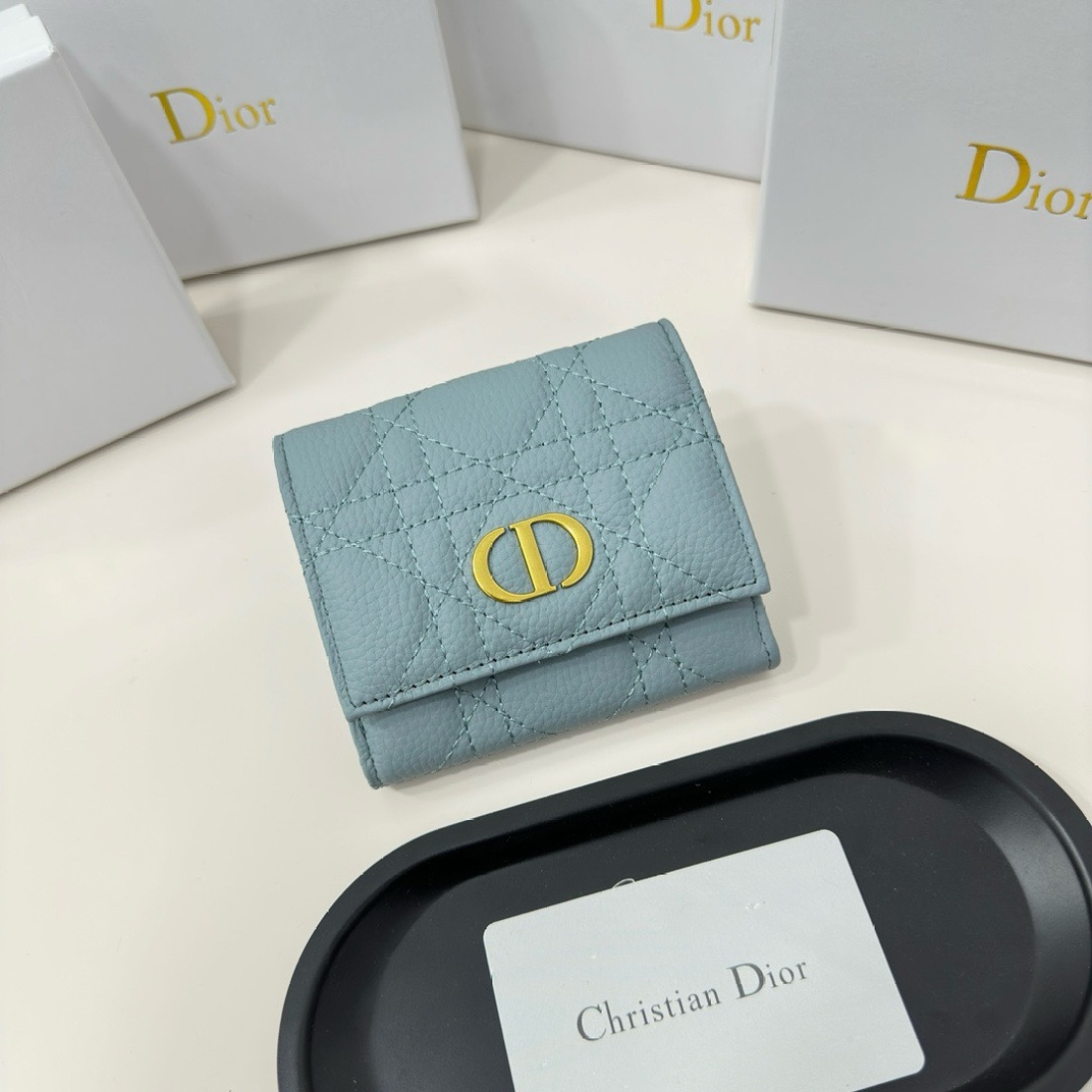 Dior Button Wallet