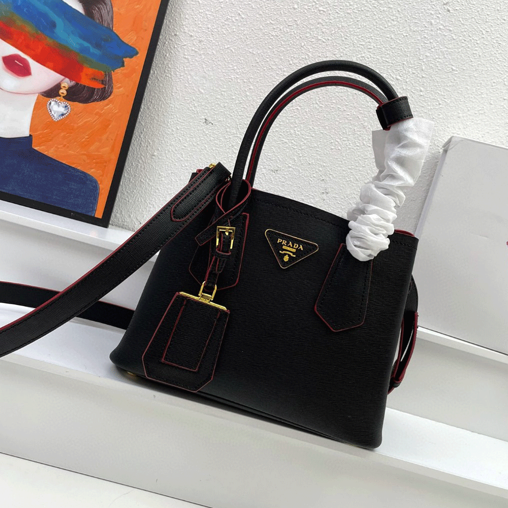 Prada Double Saffiano Leather Handbag