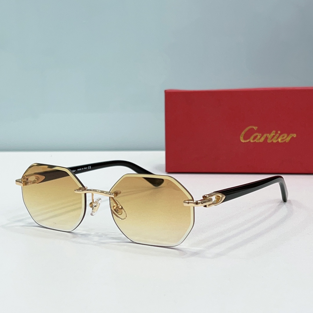 Cartier  Metal Leg Rimless sunglasses
