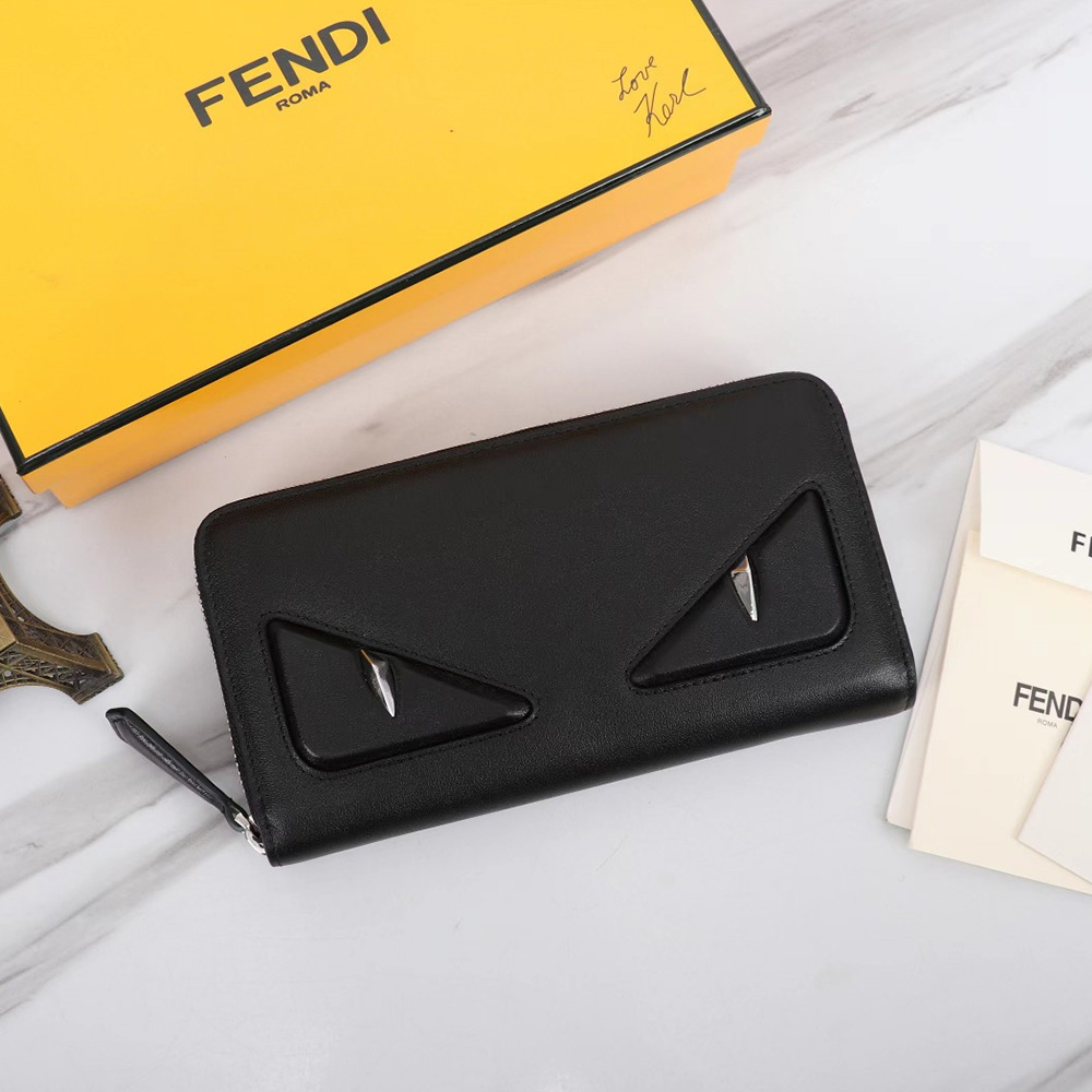 FENDI FF Printing Leather Wallte